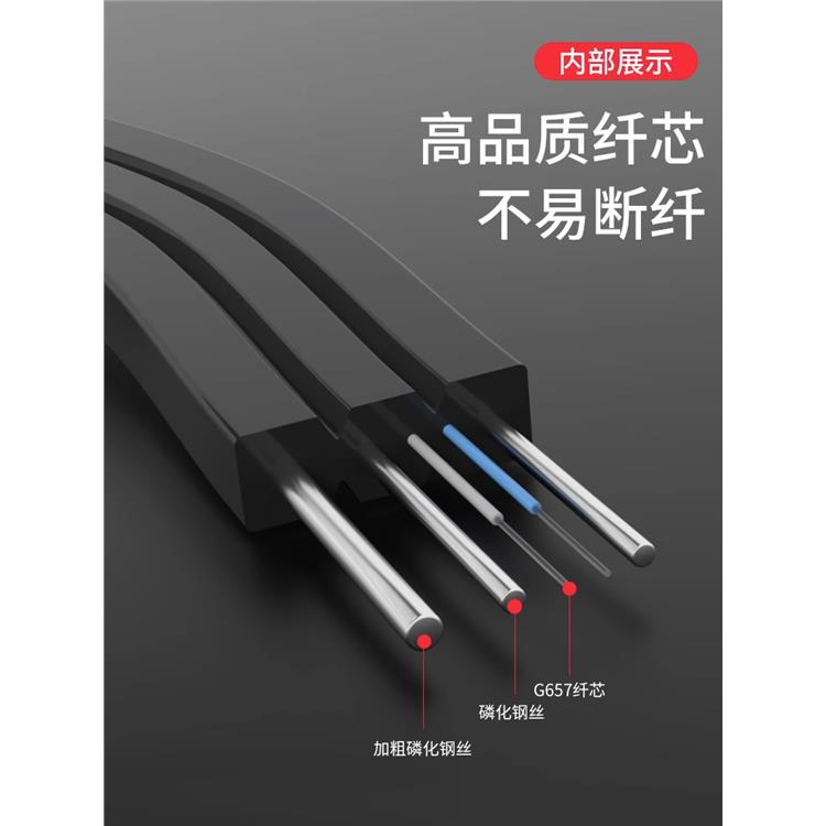 2芯3钢丝皮线光缆 使用方法 可提供检测报告