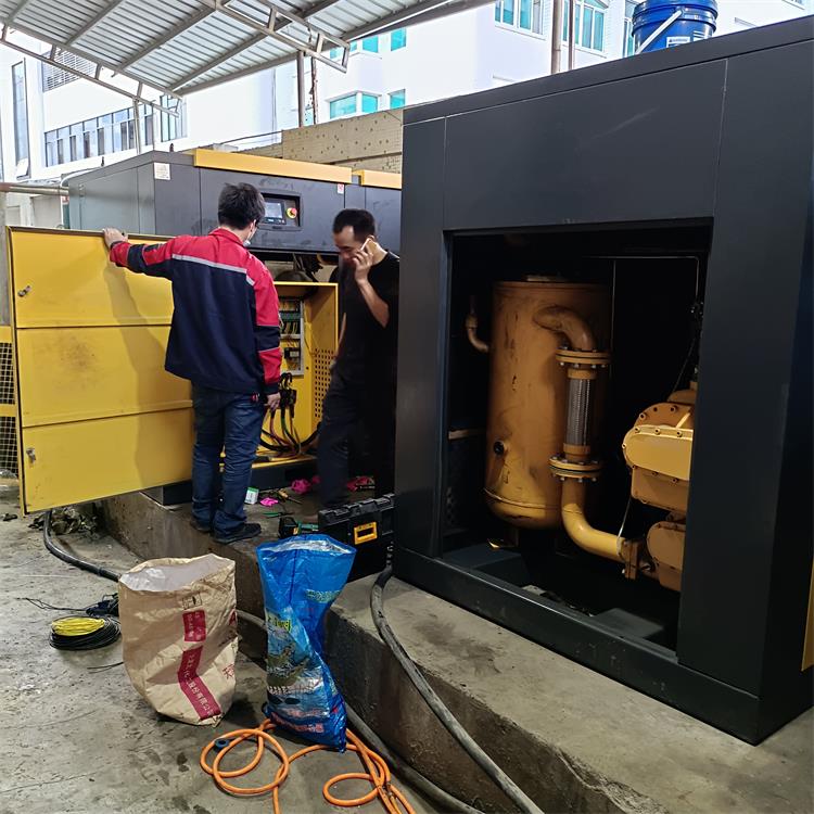 沥林牧风空压机安装